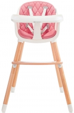 Дитячий стільчик для годування Kinderkraft Sienna Pink